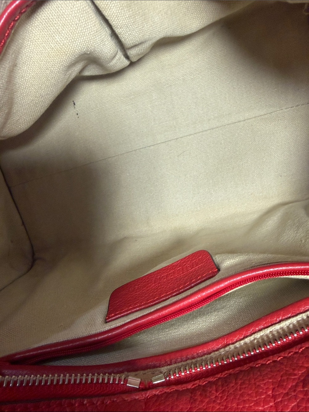 Alexander McQueen Red Pebbled Leather Skull Padlock Satchel Crossbody - Picture 15 of 16